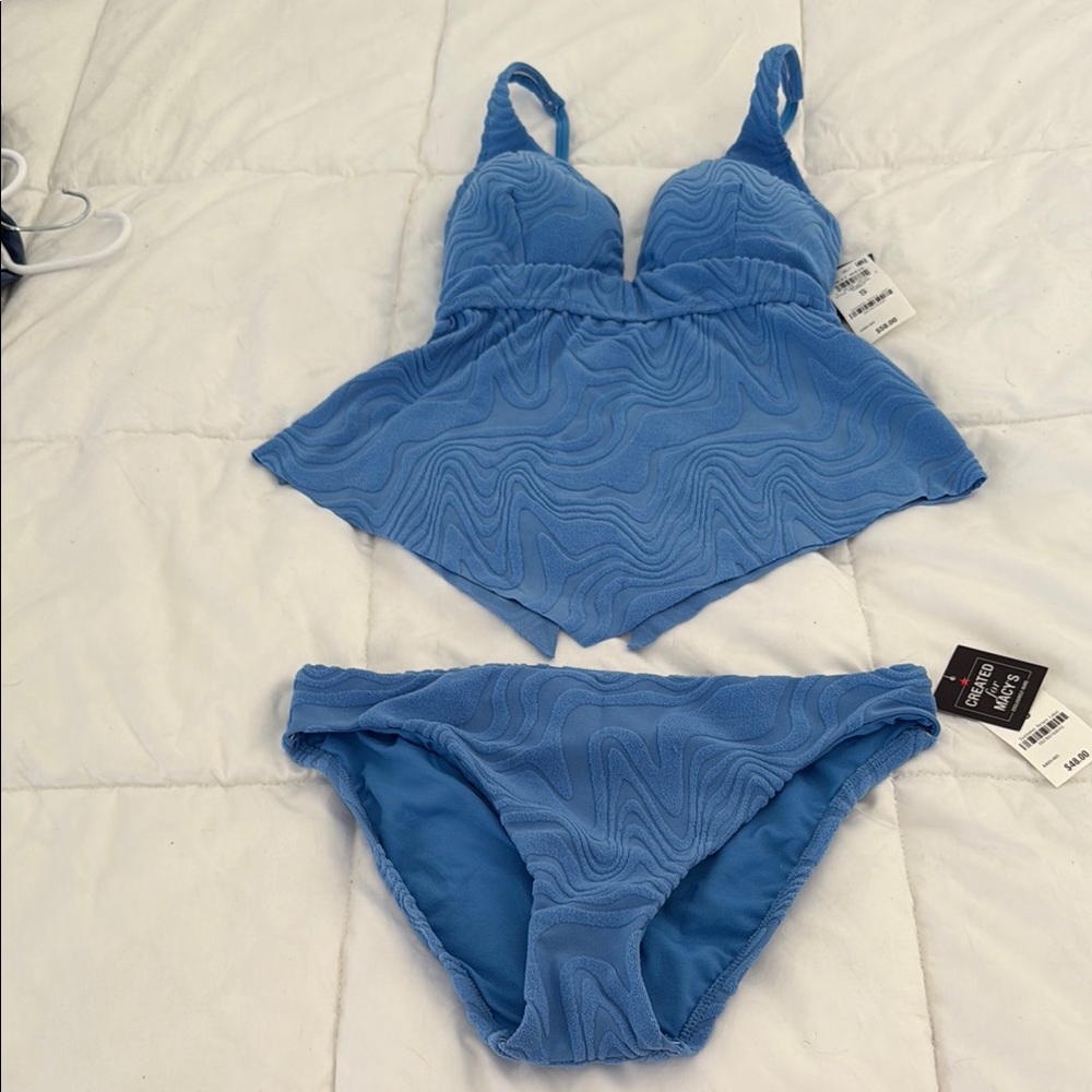 Bar III Blue Bikini Swimwear Set